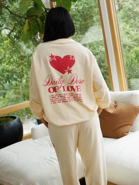 The Mayfair Group Tops - Mayfair Group X Avery Woods Daily Dose Of Love Crewneck S/M Oversized